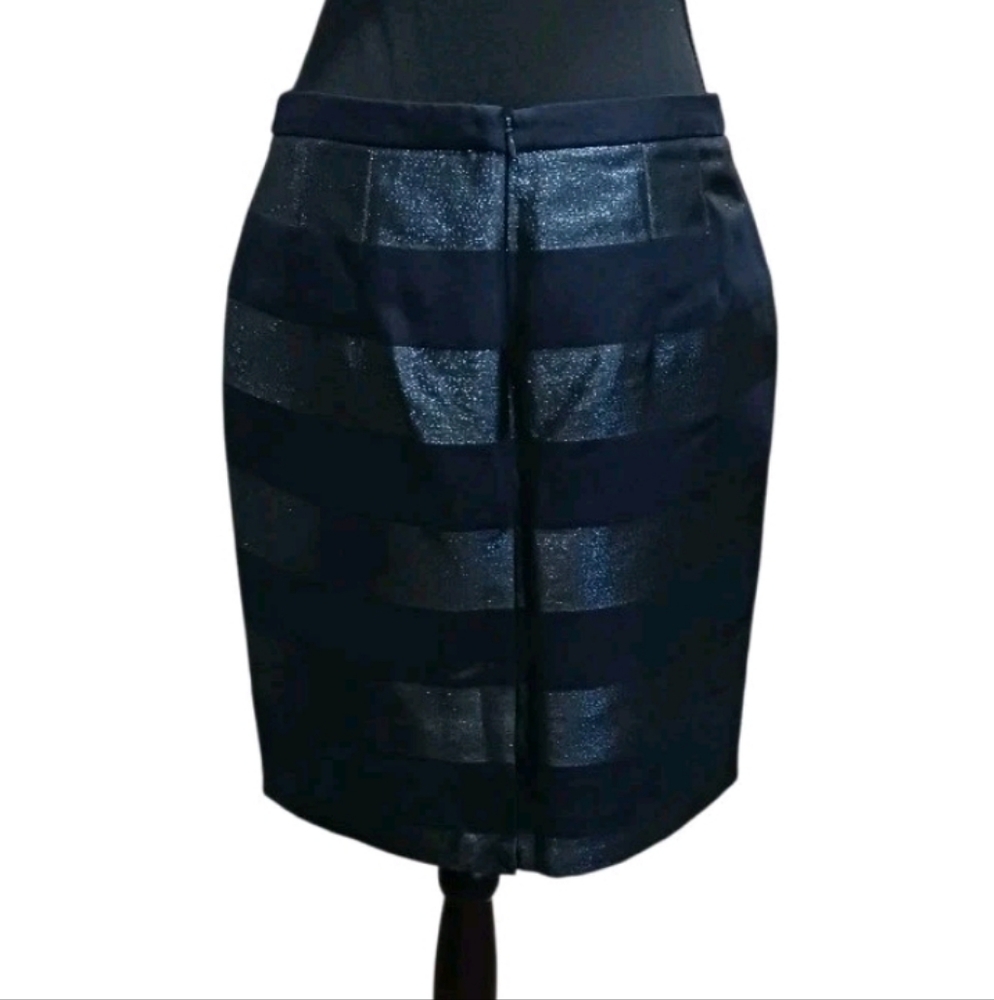 Tommy Hilfiger Metallic Stripe Pencil Skirt - Picture 3 of 6